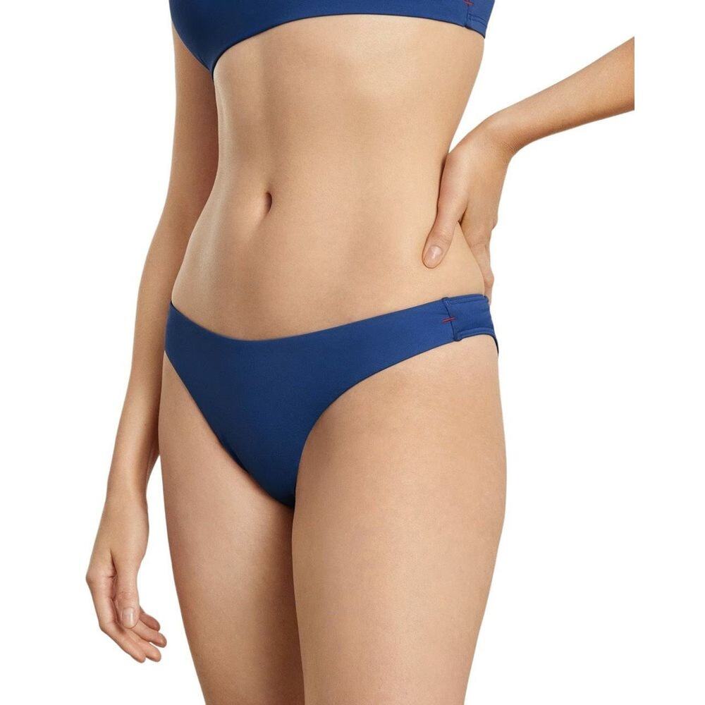Everlane Thigh-High Bikini Bottom Blue Dusk Size L NWT